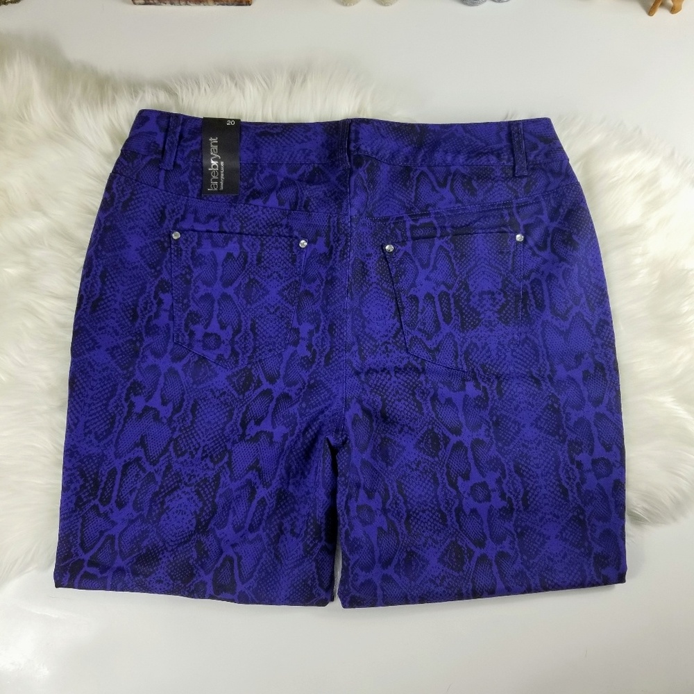 Womens Lane Bryant Sz 20 Snakeskin Pattern Jeans